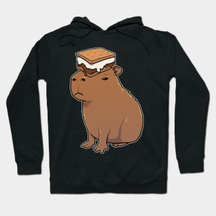 Capybara with a Smore on its head Hoodie